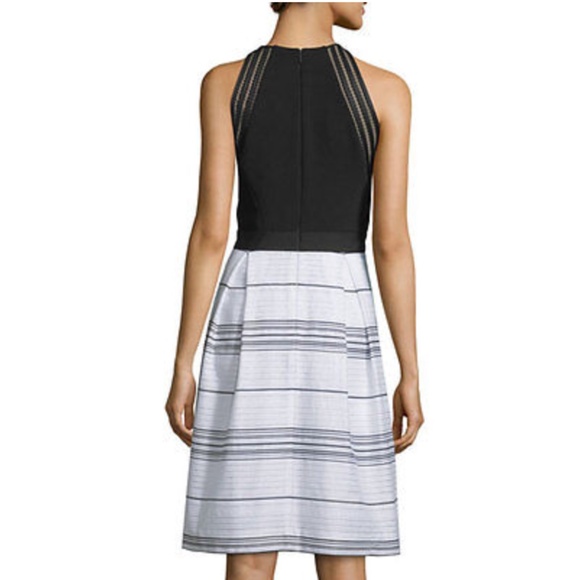 NWT $485 Carmen Marc Valvo Sleeveless Combo Striped Dress [SZ 8 ]‎ - Picture 4 of 4
